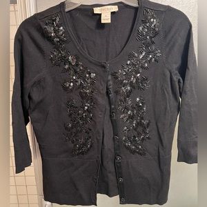 White House black market beaded sweater